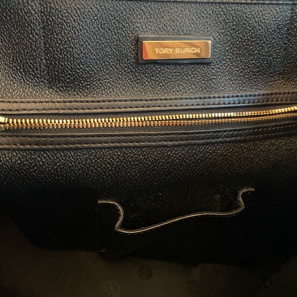 Tory Burch Black Leather Tote - Picture 10 of 16